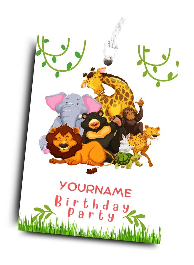 Yellow Nuts Personalize Thank You Gift Tags 40 pcs for Kids Boys Girls Birthday Return Gift Present Baby Shower Greetings Tags - Image 1